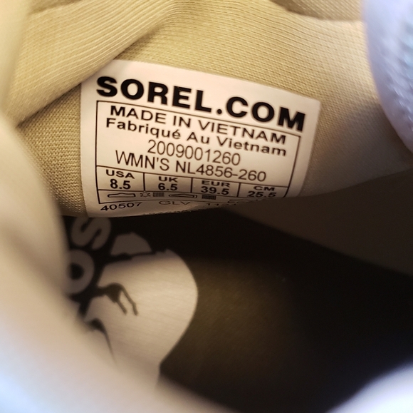 Sorel ONA 503 Mid Color Block High Top Sneakers Nova Sand Womens NEW - Picture 6 of 7